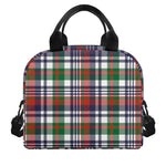 Christmas Madras Plaid Print Insulated Lunch Bag
