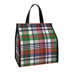 Christmas Madras Plaid Print Insulated Lunch Tote