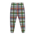 Christmas Madras Plaid Print Jogger Pants