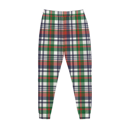 Christmas Madras Plaid Print Jogger Pants