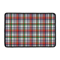 Christmas Madras Plaid Print Kitchen Mat