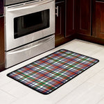 Christmas Madras Plaid Print Kitchen Mat