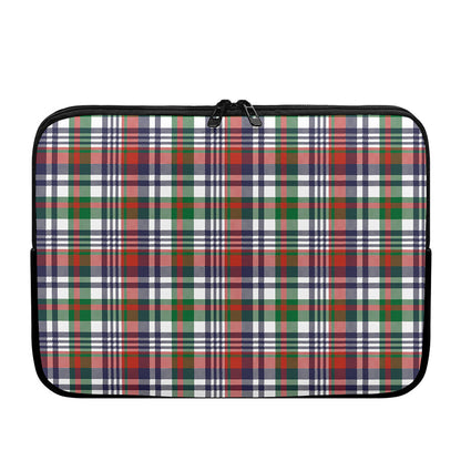 Christmas Madras Plaid Print Laptop Sleeve
