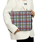 Christmas Madras Plaid Print Laptop Sleeve