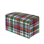 Christmas Madras Plaid Print Leather Tissue Box Cover