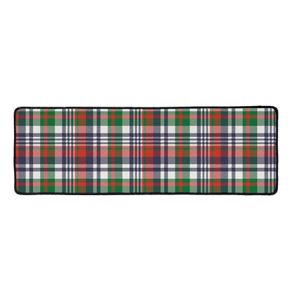 Christmas Madras Plaid Print Long Kitchen Mat
