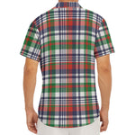 Christmas Madras Plaid Print Men's Deep V-Neck Shirt