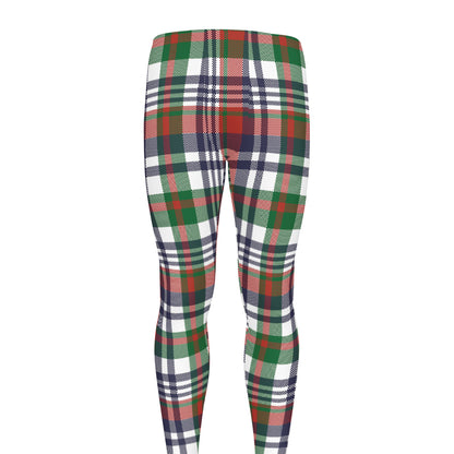 Christmas Madras Plaid Print Men's leggings