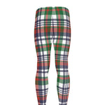 Christmas Madras Plaid Print Men's leggings