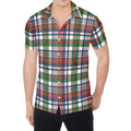 Christmas Madras Plaid Print Men's Shirt
