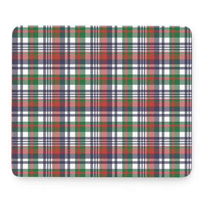 Christmas Madras Plaid Print Mouse Pad