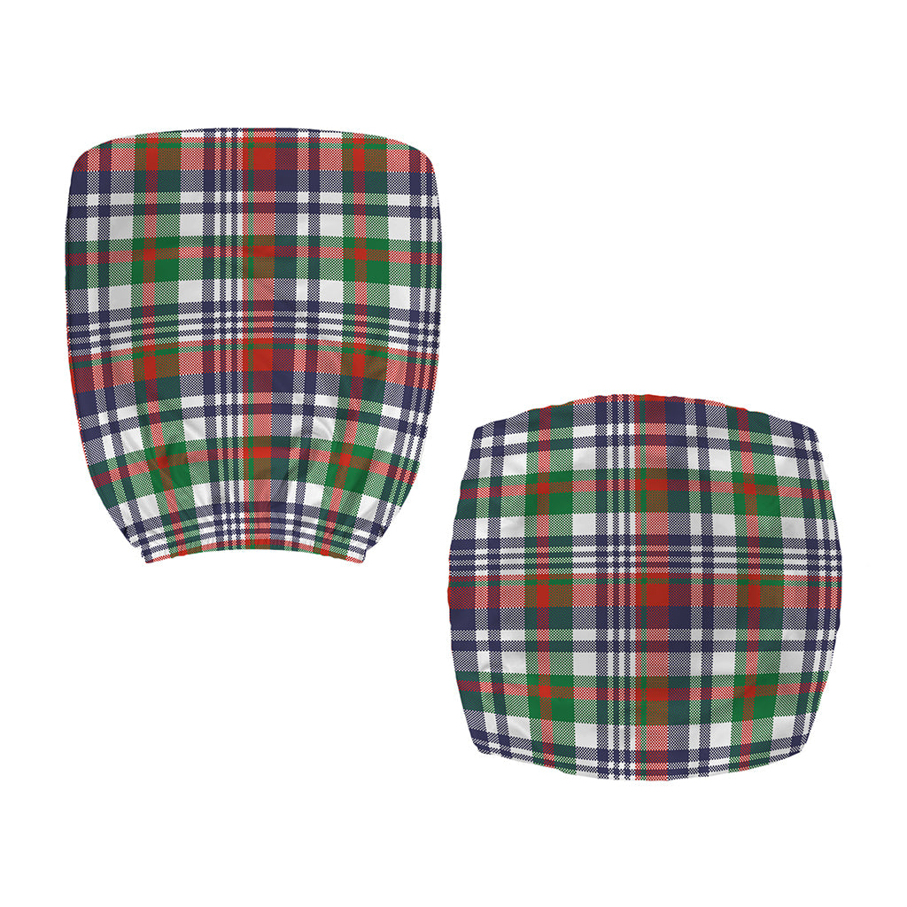 Christmas Madras Plaid Print Office Chair Cover