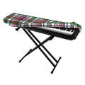 Christmas Madras Plaid Print Piano Keyboard Cover