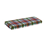 Christmas Madras Plaid Print Piano Keyboard Cover