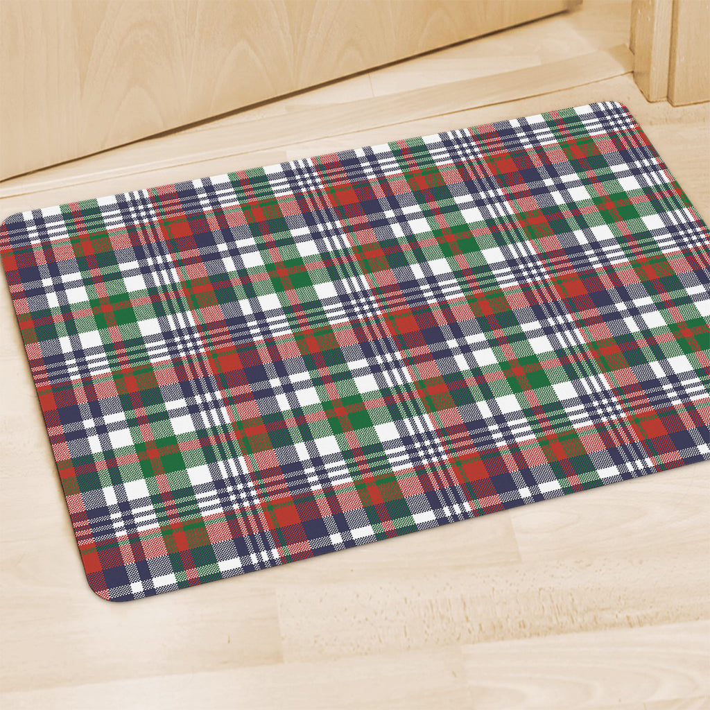 Christmas Madras Plaid Print Polyester Doormat