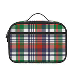 Christmas Madras Plaid Print Portable Lunch Bag