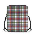 Christmas Madras Plaid Print Rectangular Crossbody Bag