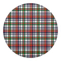 Christmas Madras Plaid Print Round Blanket