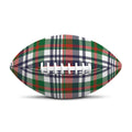 Christmas Madras Plaid Print Rugby Ball
