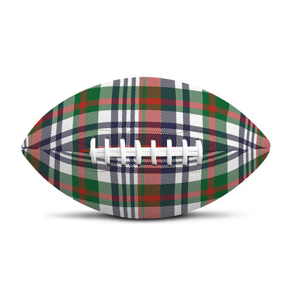 Christmas Madras Plaid Print Rugby Ball