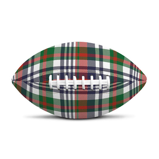 Christmas Madras Plaid Print Rugby Ball