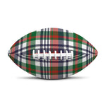 Christmas Madras Plaid Print Rugby Ball