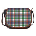 Christmas Madras Plaid Print Saddle Bag