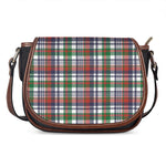 Christmas Madras Plaid Print Saddle Bag