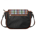 Christmas Madras Plaid Print Saddle Bag