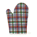 Christmas Madras Plaid Print Single Oven Mitt