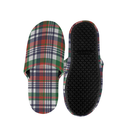 Christmas Madras Plaid Print Slippers