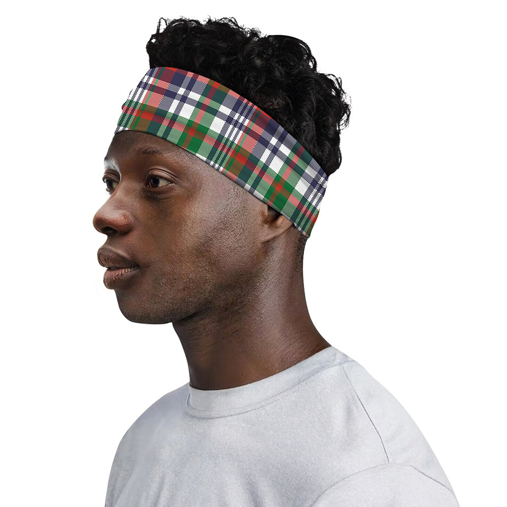 Christmas Madras Plaid Print Sports Headband