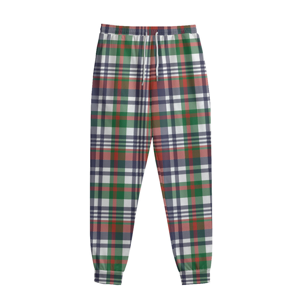 Christmas Madras Plaid Print Sweatpants