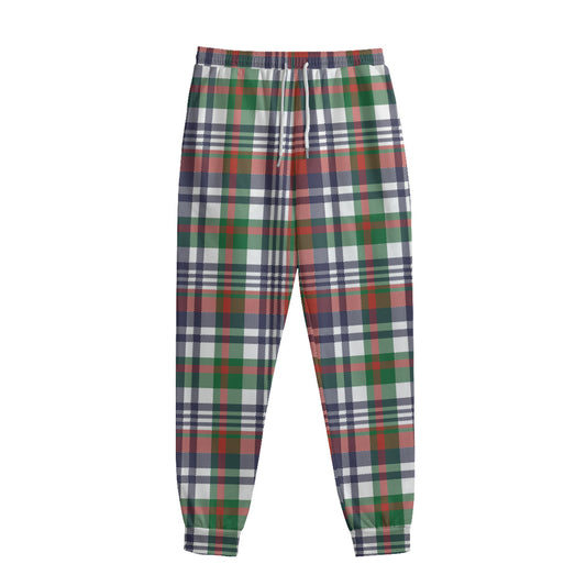Christmas Madras Plaid Print Sweatpants