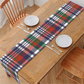 Christmas Madras Plaid Print Table Runner