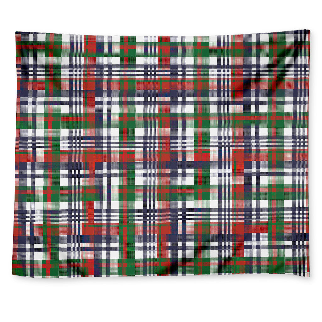 Christmas Madras Plaid Print Tapestry