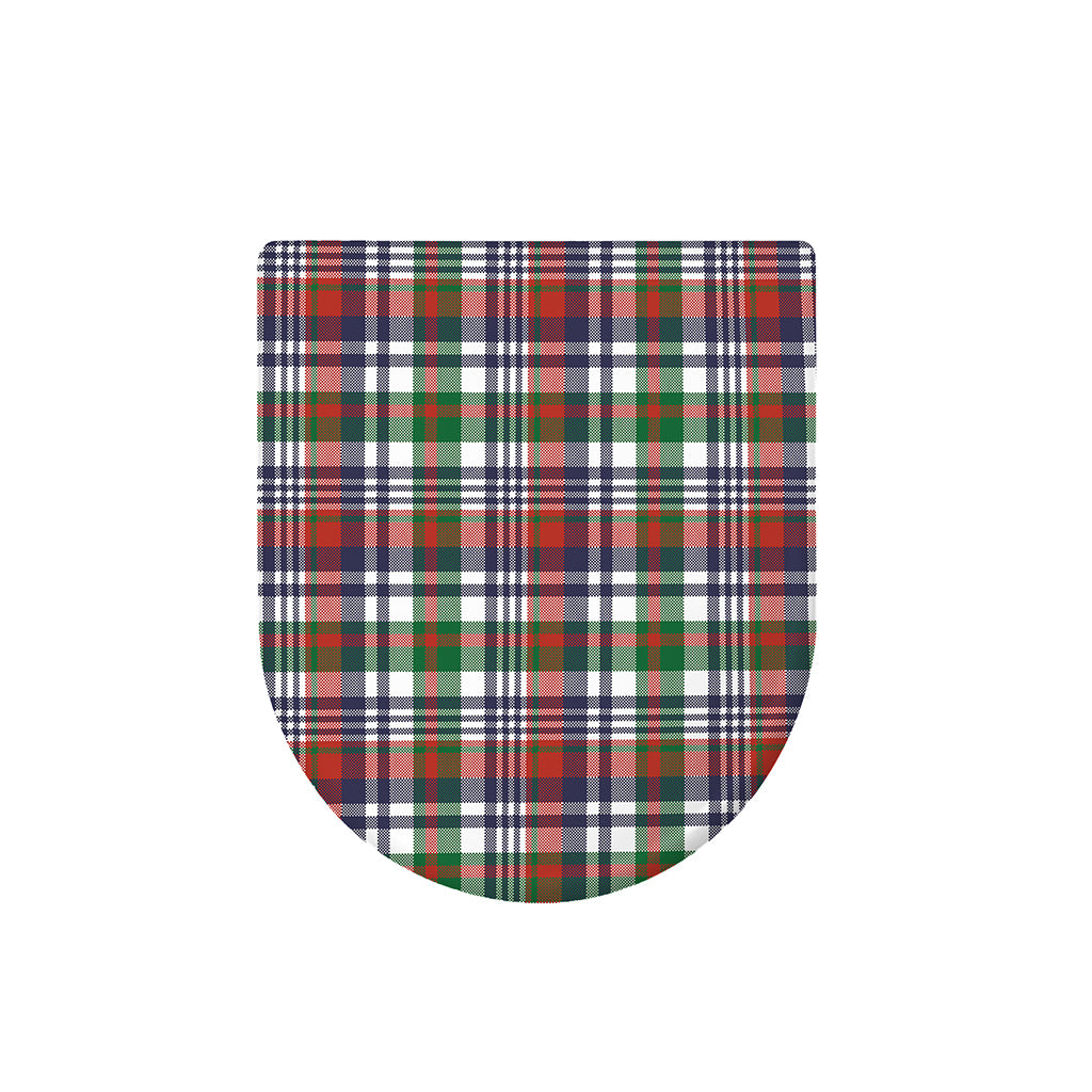 Christmas Madras Plaid Print Toilet Lid Cover