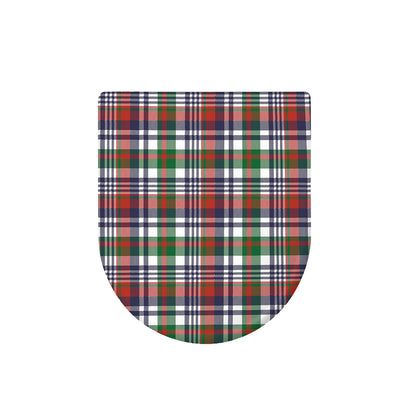 Christmas Madras Plaid Print Toilet Lid Cover