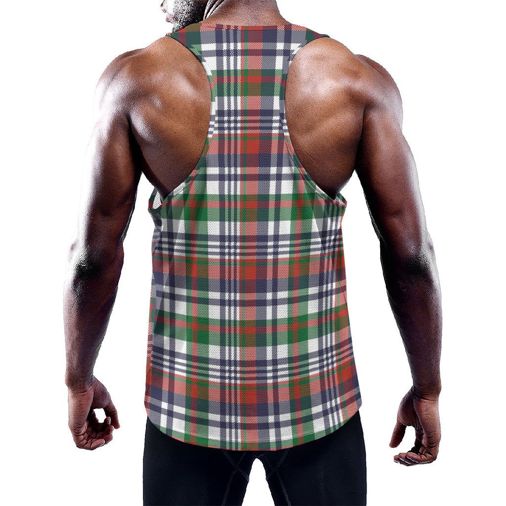 Christmas Madras Plaid Print Training Tank Top