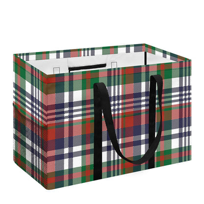 Christmas Madras Plaid Print Utility Tote Bag