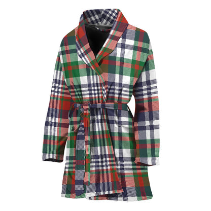 Christmas Madras Plaid Print Women's Bathrobe