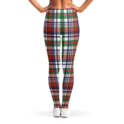 Christmas Madras Plaid Print Women's Leggings