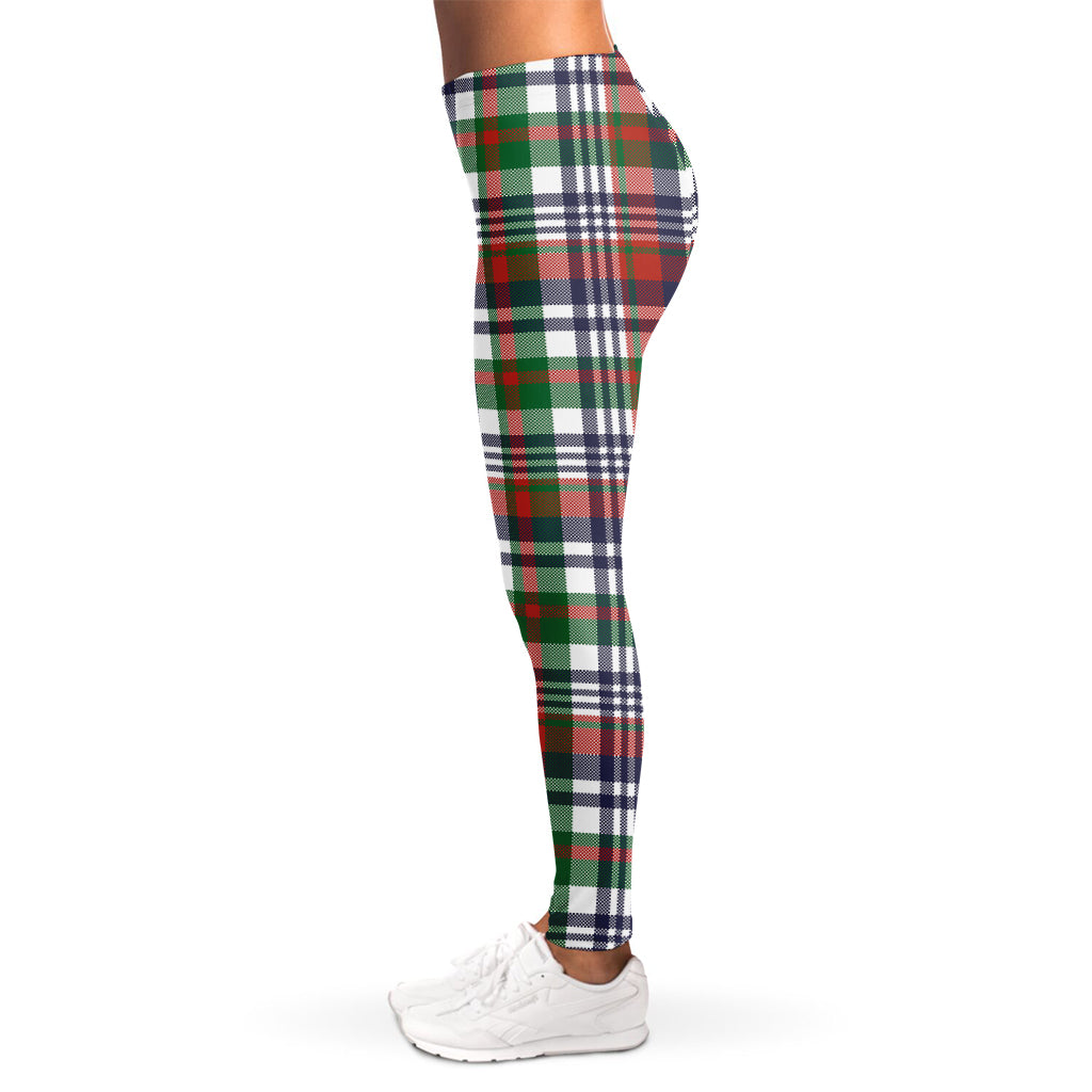 Christmas Madras Plaid Print Women's Leggings