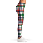 Christmas Madras Plaid Print Women's Leggings
