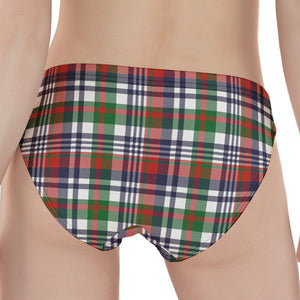 Christmas Madras Plaid Print Women's Panties