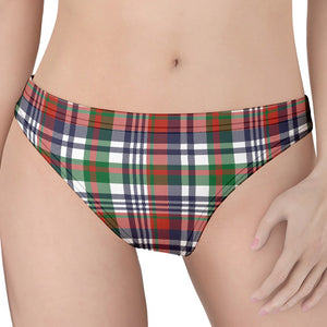 Christmas Madras Plaid Print Women's Thong