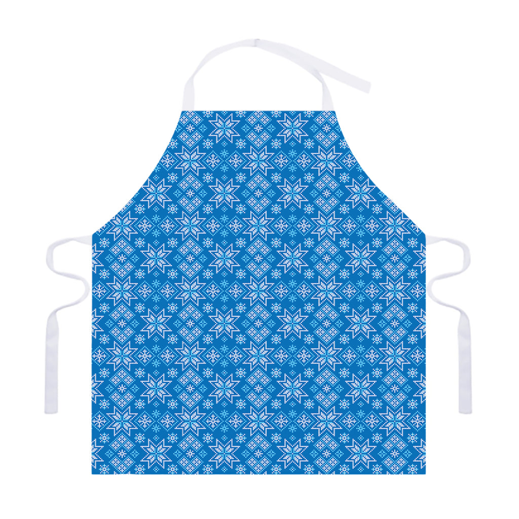 Christmas Nordic Knitted Pattern Print Adjustable Apron