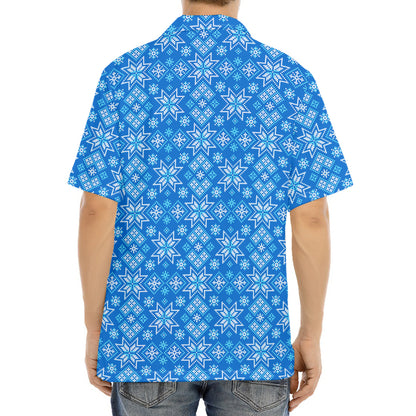 Christmas Nordic Knitted Pattern Print Aloha Shirt
