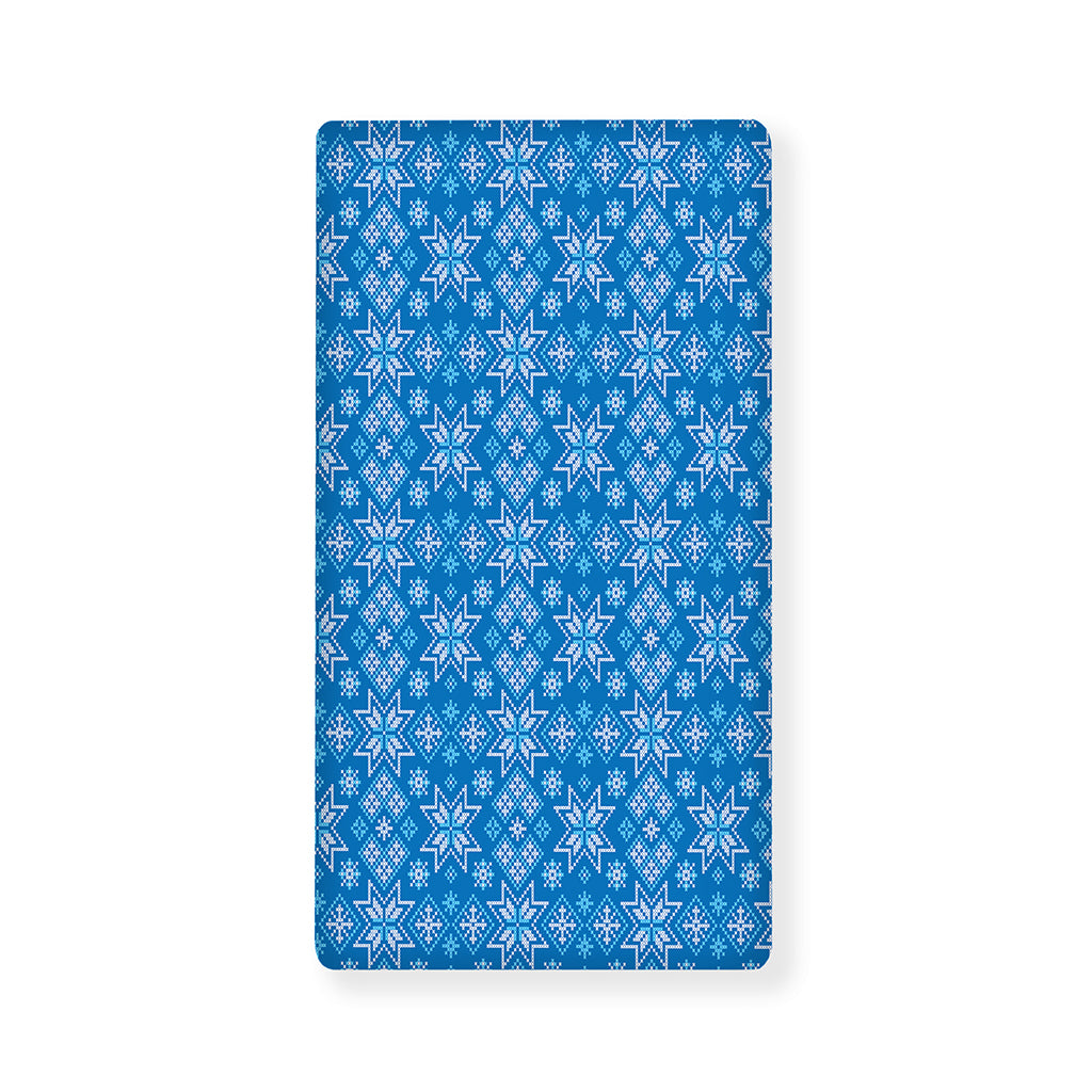 Christmas Nordic Knitted Pattern Print Baby Crib Sheet