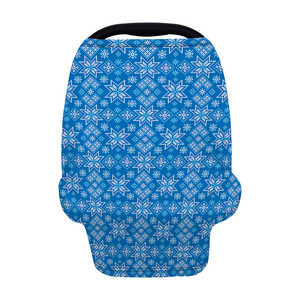 Christmas Nordic Knitted Pattern Print Baby Seat Cover